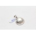 Moon Pendant Sterling Silver 925 Womens Freshwater Pearl Stone Handmade B296
